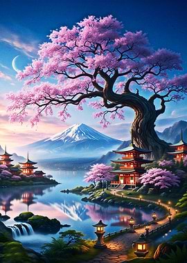 Ancient Cherry Blossom Tree