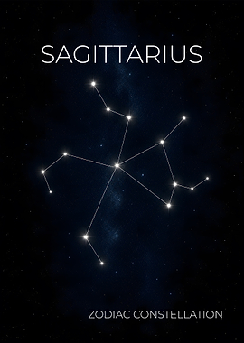 Sagittarius - The Archer Constellation Poster