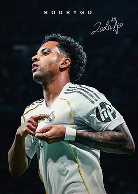 Rodrygo Soccer Poster