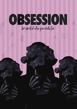 Obsession Dark Floral Poster