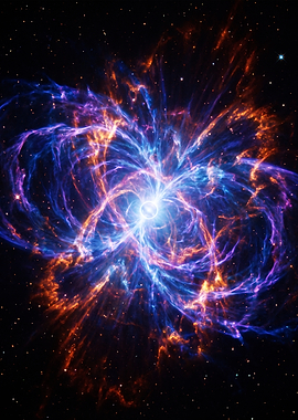 Quasar Galaxy supernova Vibrant Cosmic Nebula Explosion