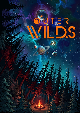Outer Wilds Space Exploration Poster