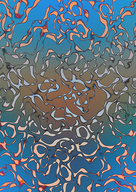 Abstract Liquid Wave Pattern