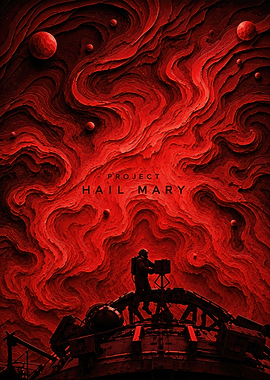 Project Hail Mary Space Poster