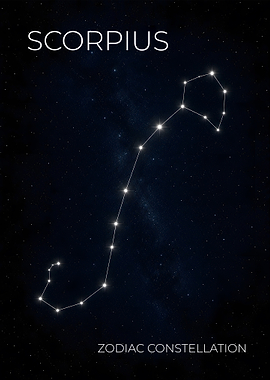 Scorpius - The Stinger Constellation Poster