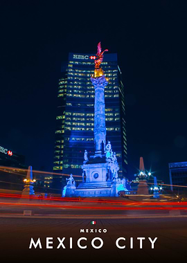 Angel of Independence at Night