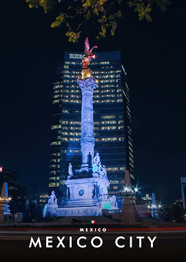 Angel of Independence at Night