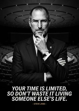 Steve Jobs Inspirational Quote Poster