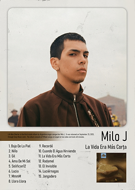 Milo J La Vida Era Más Corta Poster