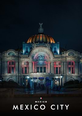 Palacio de Bellas Artes at Night