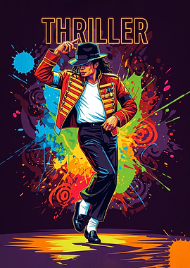 Michael Jackson Thriller Pop Art Poster