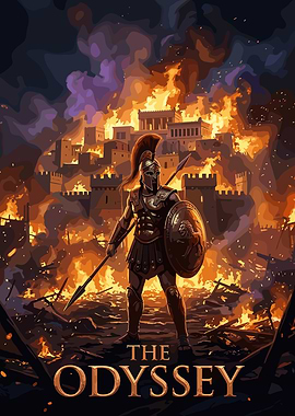 The Odyssey Spartan Warrior Poster