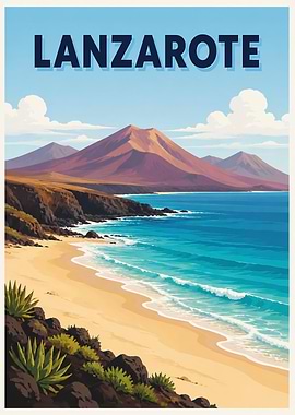 Lanzarote Travel Poster