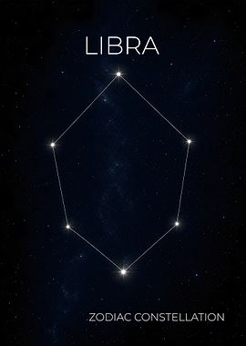 Libra - The Scales Constellation Poster