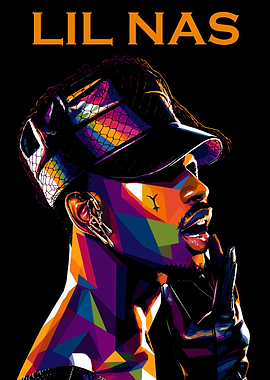 Lil Nas X Pop Art Portrait