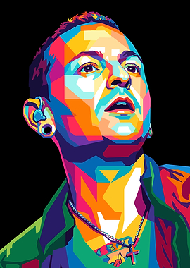 Chester Bennington Pop Art Portrait