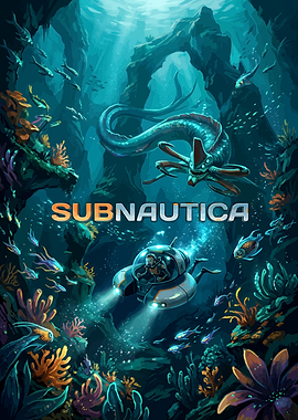 Subnautica Underwater Exploration Game Poster
