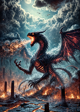 Stormfire Dragon: Rise of the Black Obsidian Titan