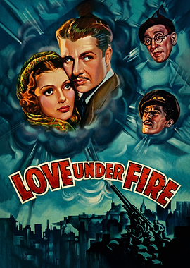 Love Under Fire Vintage Movie Poster