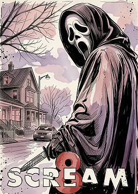 Scream 8 Horror Movie Poster Art