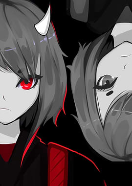 Anime Style Dual Character Portrait