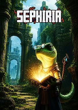 Sephiria Fantasy Game Poster
