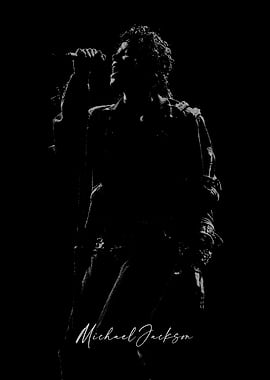 Michael Jackson Silhouette Poster
