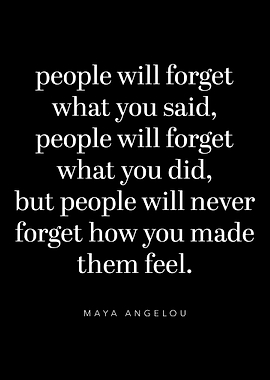 Minimalist Maya Angelou Quote Wall Art