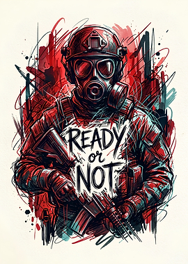 Ready or Not Tactical Soldier Art