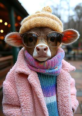 Stylish Calf in Winter Fashion