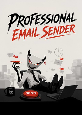 Professional Email Sender – Funny Office Monster
