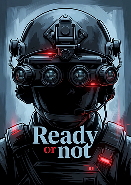 Ready or Not Tactical Soldier Poster