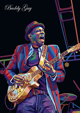 Buddy Guy Pop Art Portrait