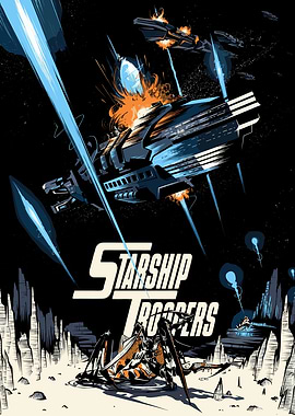 Starship Troopers Space Battle Poster