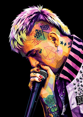 Lil Peep WPAP Pop Art Portrait