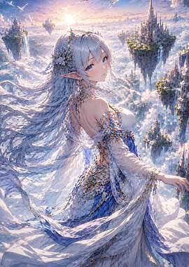 Celestial Elf Princess in Floating Kingdom