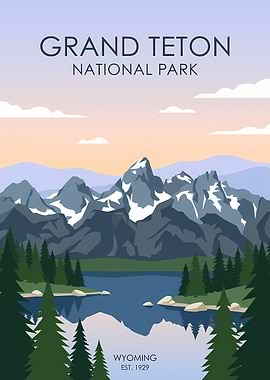 Grand Teton National Park Poster