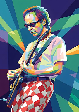 Robby Krieger Pop Art Portrait