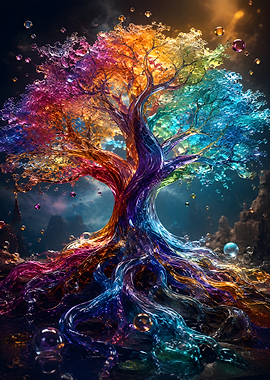Cosmic Tree of Liquid Life