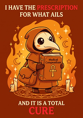 Cute Plague Doctor Medical Compendium
