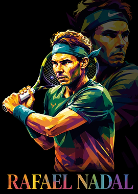 Rafael Nadal Pop Art Portrait