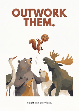 Outwork Them Inspirational Animal Poster