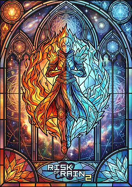 Risk of Rain 2 Stained Glass Art