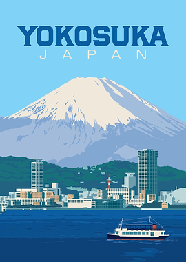 Yokosuka Japan Travel Poster