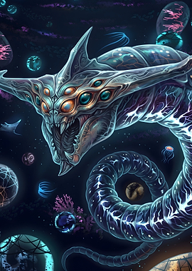 Subnautica Cosmic Leviathan Space Serpent