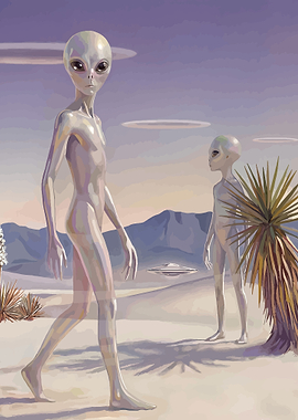 Aliens in the Desert Landscape
