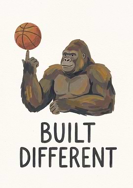 Gorilla Spinning Basketball Built Different