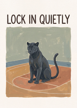 Lock In Quietly Panther Poster