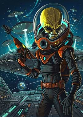 Alien Invader in Space Command
