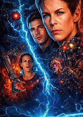 Sci-Fi Action Movie Poster Art